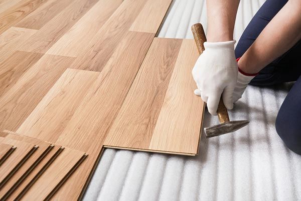 Hardwood floor installation and floor joist repair in Central Arkansas