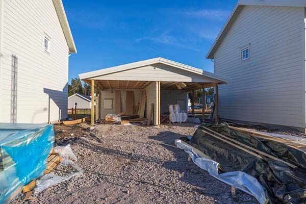 Custom garage construction by JT's Home Repair garage builder in Central Arkansas